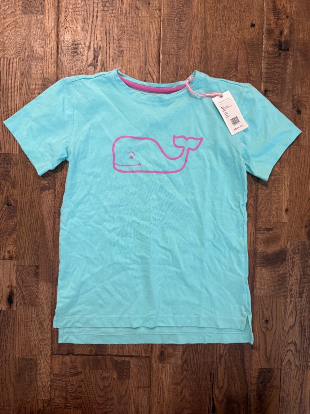 NWT Vineyard Vines Girls Graphic Tee Whale Caicos Size M 10 12